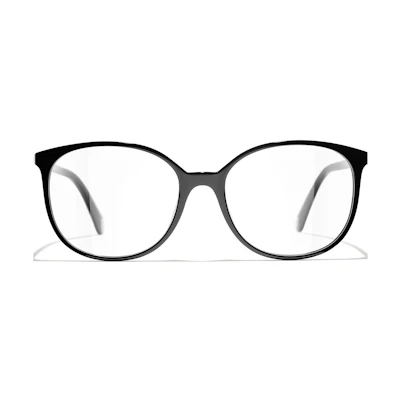 【Prescription Available】CHANEL Eyeglasses Black Cat-Eye Unisex Optical Frame CH3432-C501