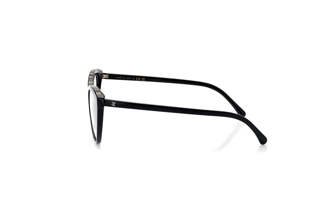 【Prescription Available】CHANEL Eyeglasses Cat-eye Oval Black Optical Glasses Unisex. CH3393C622 圖 4