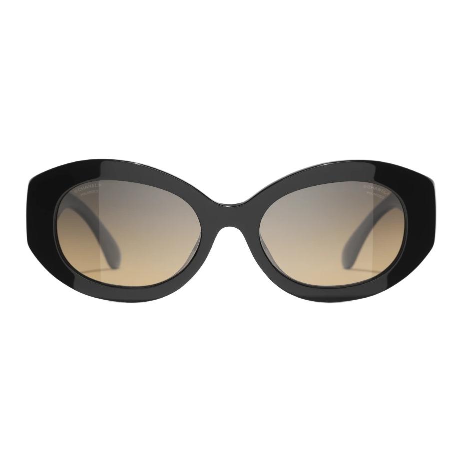 【Prescription Available】CHANEL Logo Irregular Sunglasses Unisex Black C501/W1A71634X02111S0151 圖 4