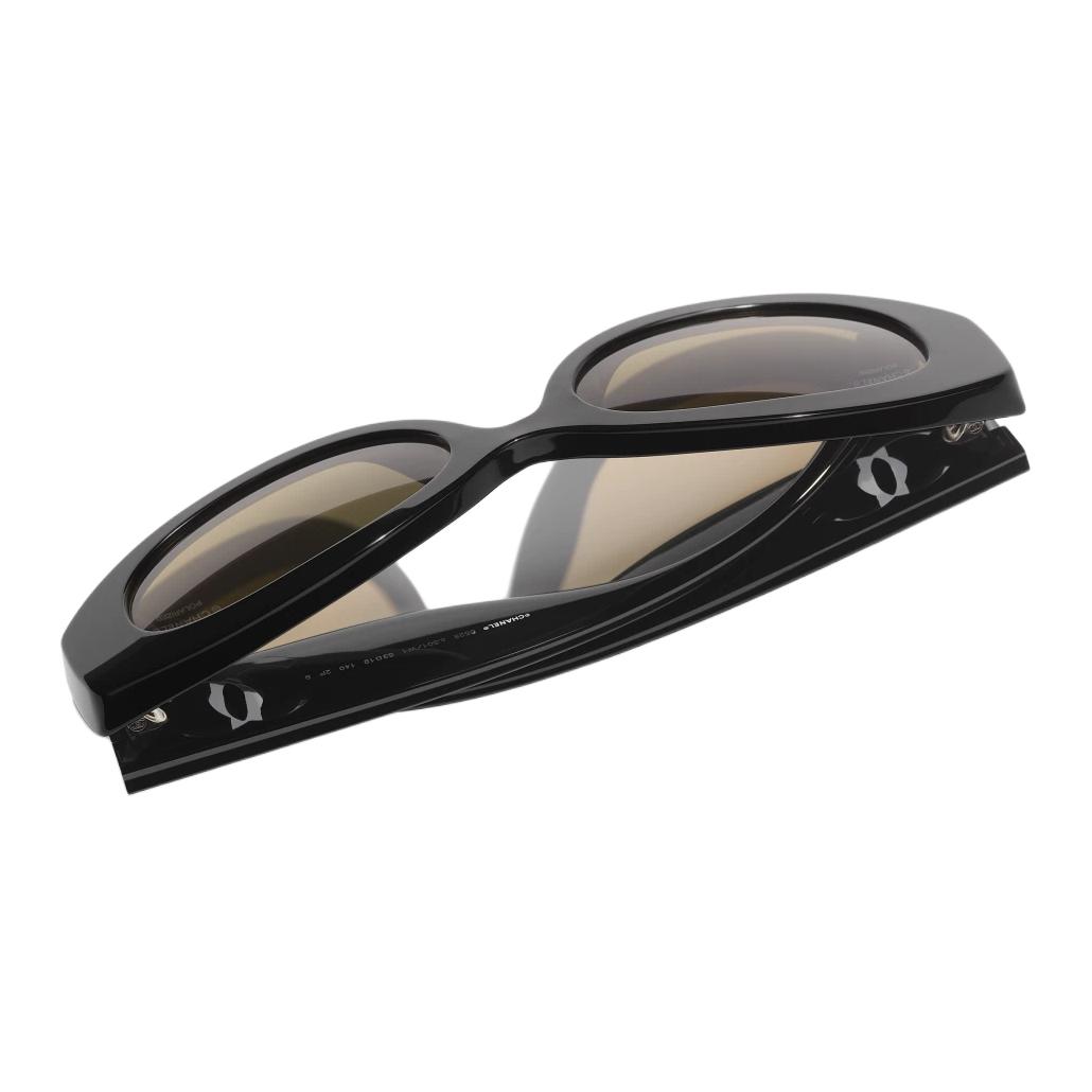 【Prescription Available】CHANEL Logo Irregular Sunglasses Unisex Black C501/W1A71634X02111S0151 圖 6