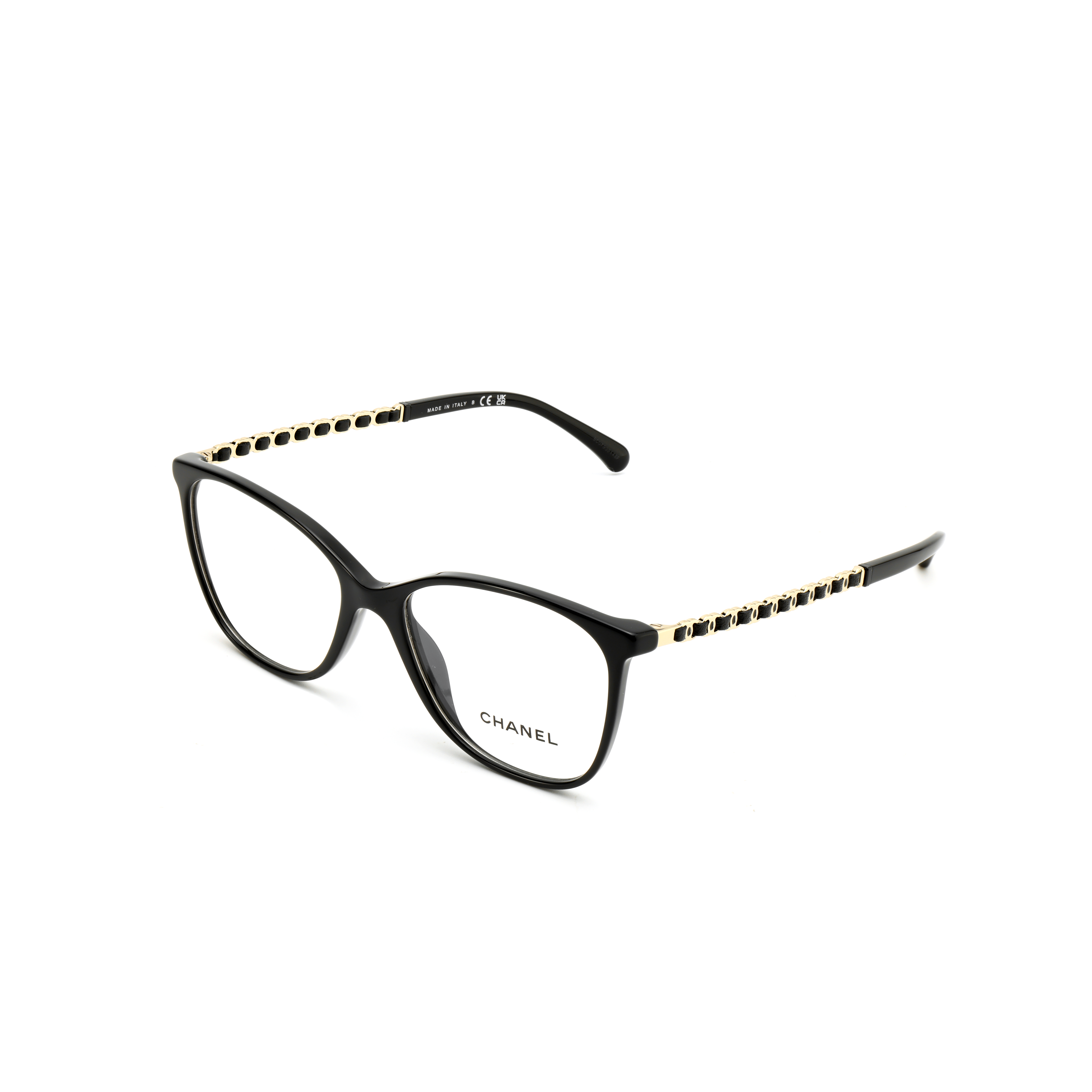 CHANEL Rectangular Optical Frame Black Unisex Designer Glasses CH3408Q-C622