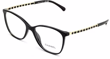 CHANEL Rectangular Optical Frame Black Unisex Designer Glasses CH3408Q-C622 CHANEL Rectangular Optical Frame Black Unisex Designer Glasses CH3408Q-C622