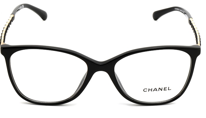 【可配度数】CHANEL香奈儿黑色矩形光学眼镜 男女通用设计师眼镜 CH3408Q-C622 Lookbook 【可配度数】CHANEL香奈儿黑色矩形光学眼镜 男女通用设计师眼镜 CH3408Q-C622