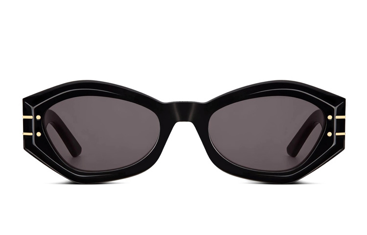 Shop 【처방 가능】디올 시그니처 B1U 블랙 타원형 선글라스 유니섹스 DSGTB1UXR-10A0