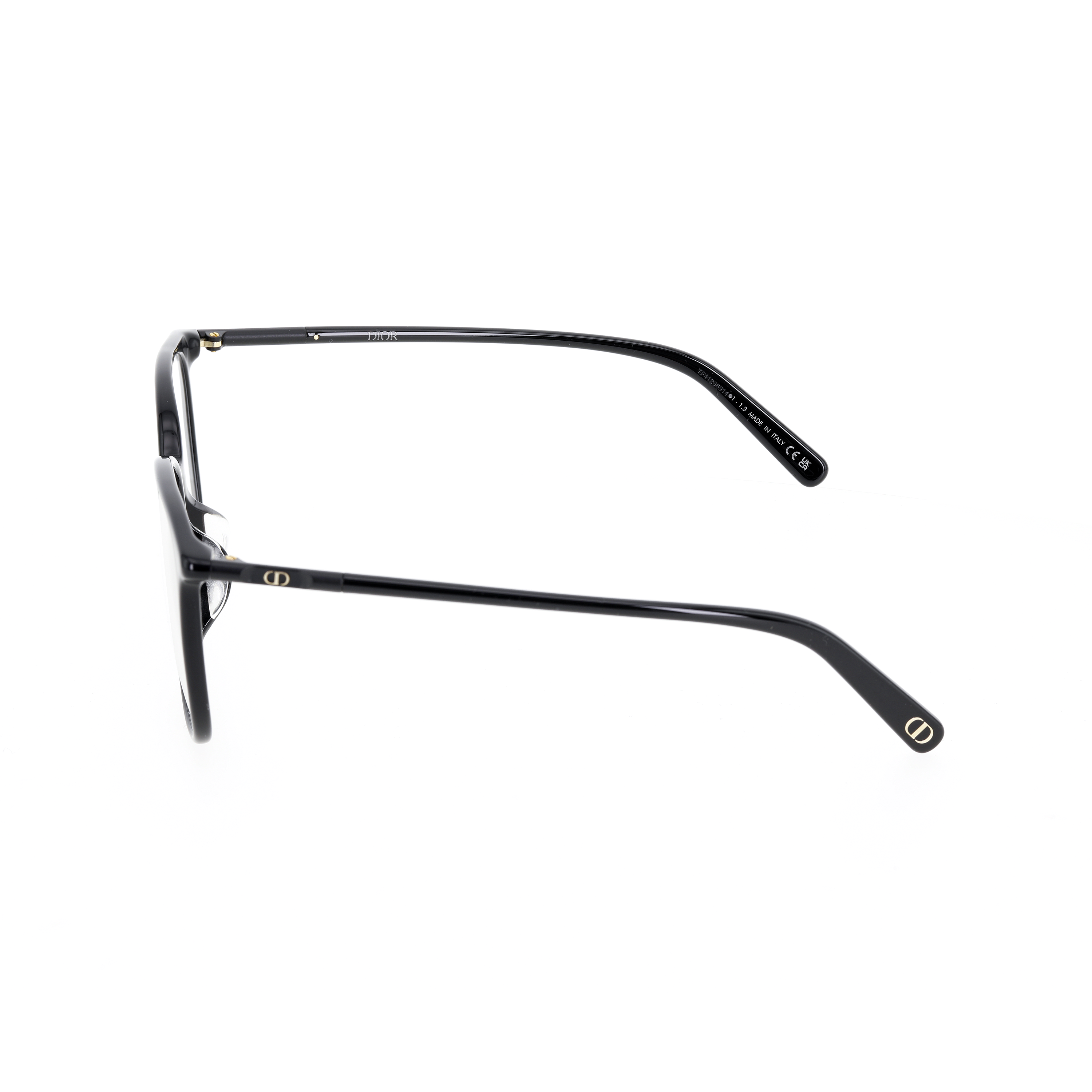 Shop 【可配处方】DIOR 男女通用黑色不规则光学眼镜框 MINICD-OS1F-1100-53