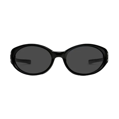 【Prescription Available】GENTLE MONSTER Black Cat-Eye Sunglasses for Men with Iconic Temples MM104-01