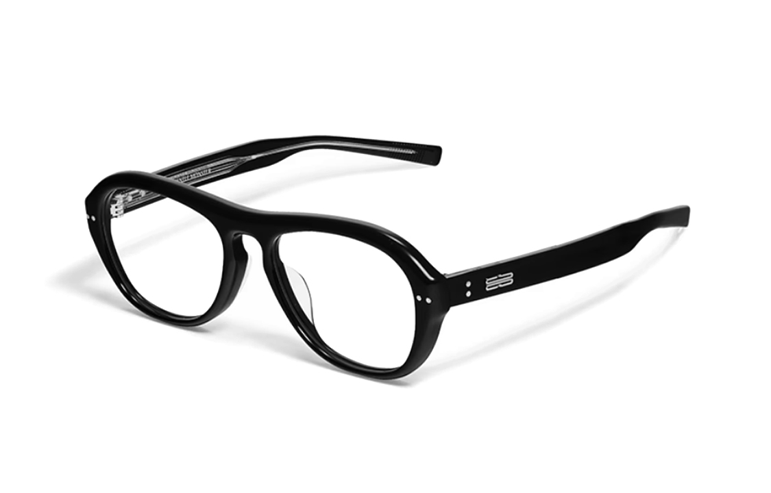 Order 【可配光】GENTLE MONSTER 黑色鉚釘不規則造型光學眼鏡 男女通用 OAA-01