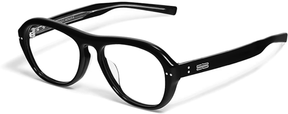 【可配光】GENTLE MONSTER 黑色鉚釘不規則造型光學眼鏡 男女通用 OAA-01 Order 【可配光】GENTLE MONSTER 黑色鉚釘不規則造型光學眼鏡 男女通用 OAA-01