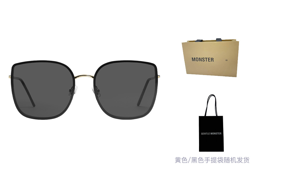 【Prescription Available】GENTLE MONSTER Black UV Protection Butterfly Sunglasses Unisex. BI-BI-01 圖 5