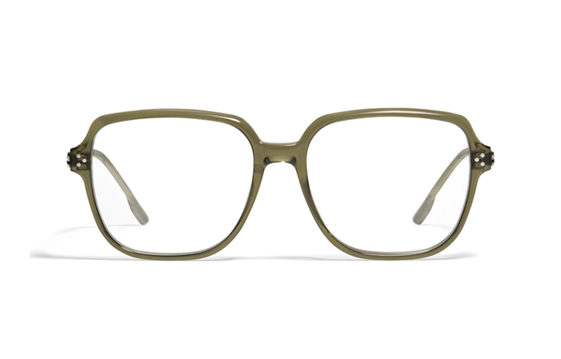 Lookbook 【可配度數】GENTLE MONSTER 綠色方框眼鏡 中性款 MUA-KC1