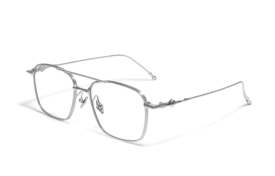 【Prescription Available】GENTLE MONSTER Met Titanium Optical Glasses Silver Unisex MET-02