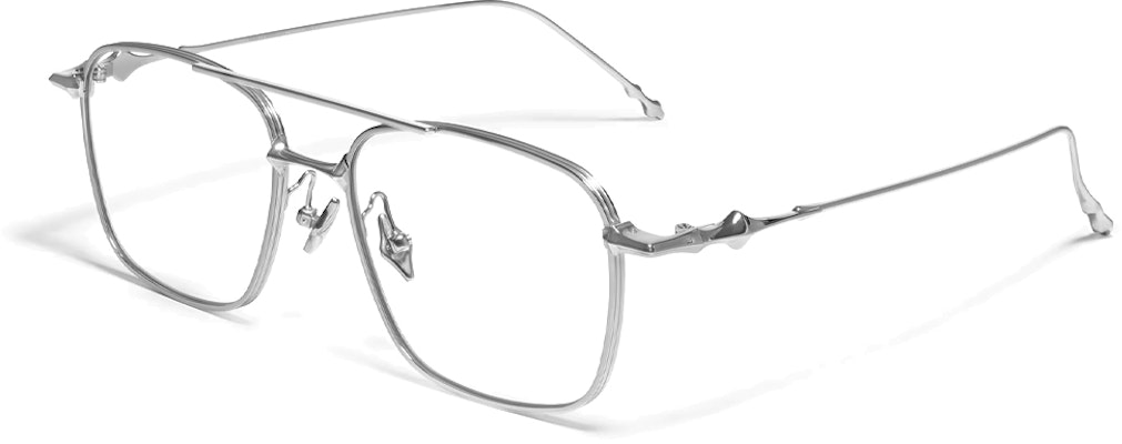 【度付き対応】GENTLE MONSTER メタルチタン メガネ シルバー ユニセックス MET-02 Order 【度付き対応】GENTLE MONSTER メタルチタン メガネ シルバー ユニセックス MET-02