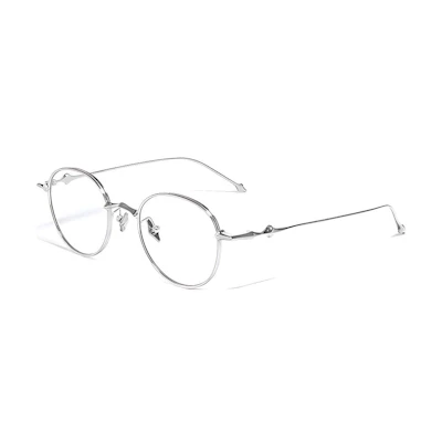 【Prescription Available】GENTLE MONSTER Silver Oval Metal Optical Glasses Unisex EP-02