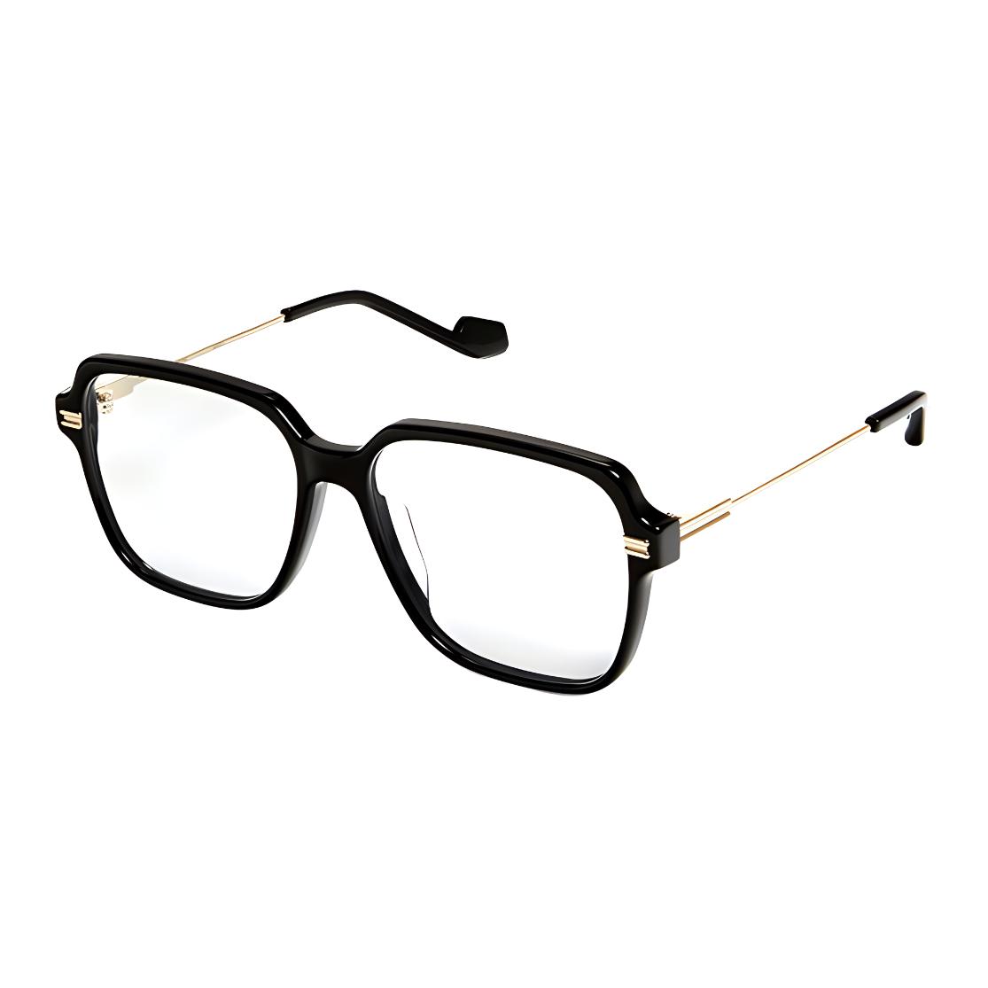 【Prescription Available】GENTLE MONSTER Square Optical Glasses Unisex Black Rx-able JEFF-01