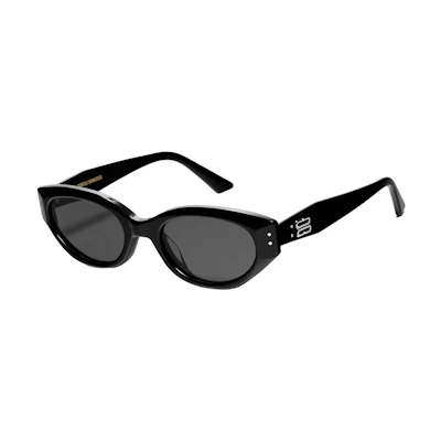 【Prescription Available】GENTLE MONSTER Stylish Avant-Garde Irregular Sunglasses Black. Rococo 01