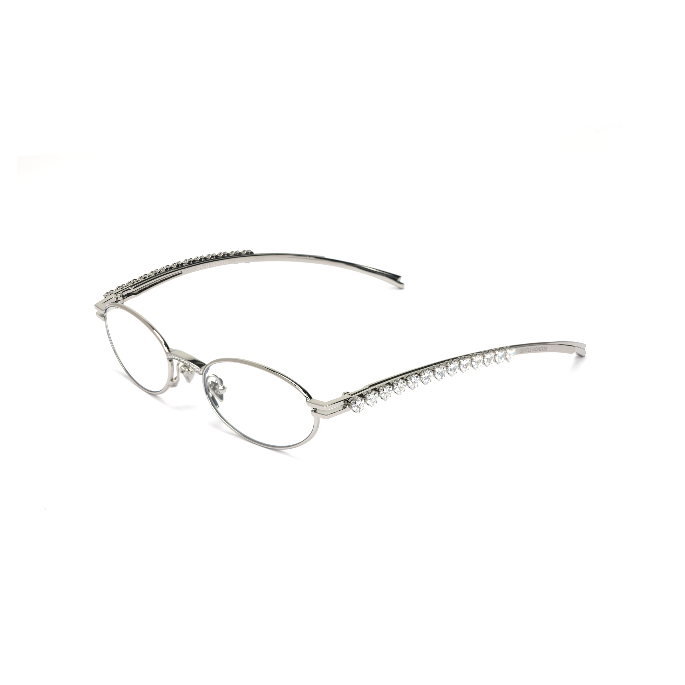 【Prescription Available】Gentle Monster Jennie Oval Metal Optical Glasses Silver Unisex. Jennie-Barrette02