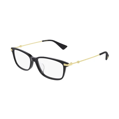 【Prescription Available】GUCCI Black Retro Square Optical Glasses Unisex Couple Design GG0759OA-001 54