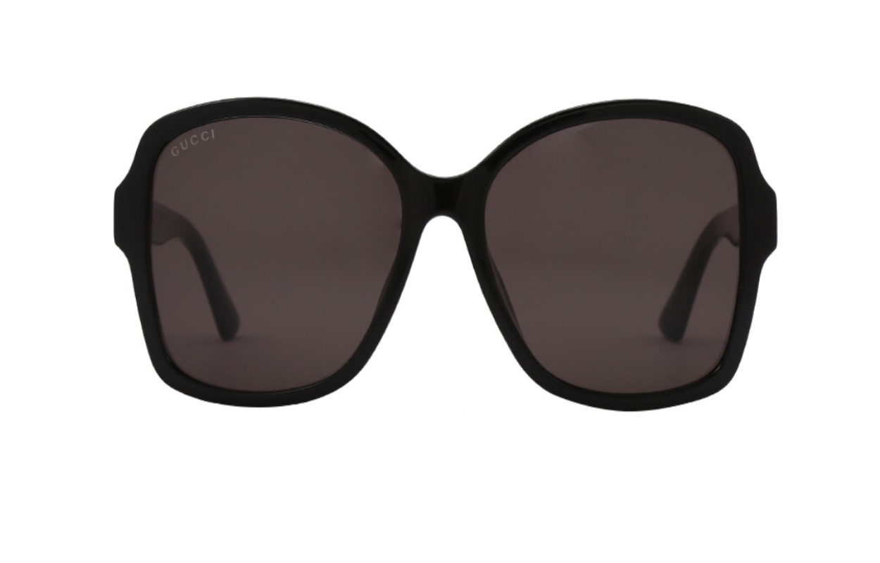 【Prescription Available】GUCCI Black Square Frame Sunglasses Unisex Couple's Style GG0765SA-001 57