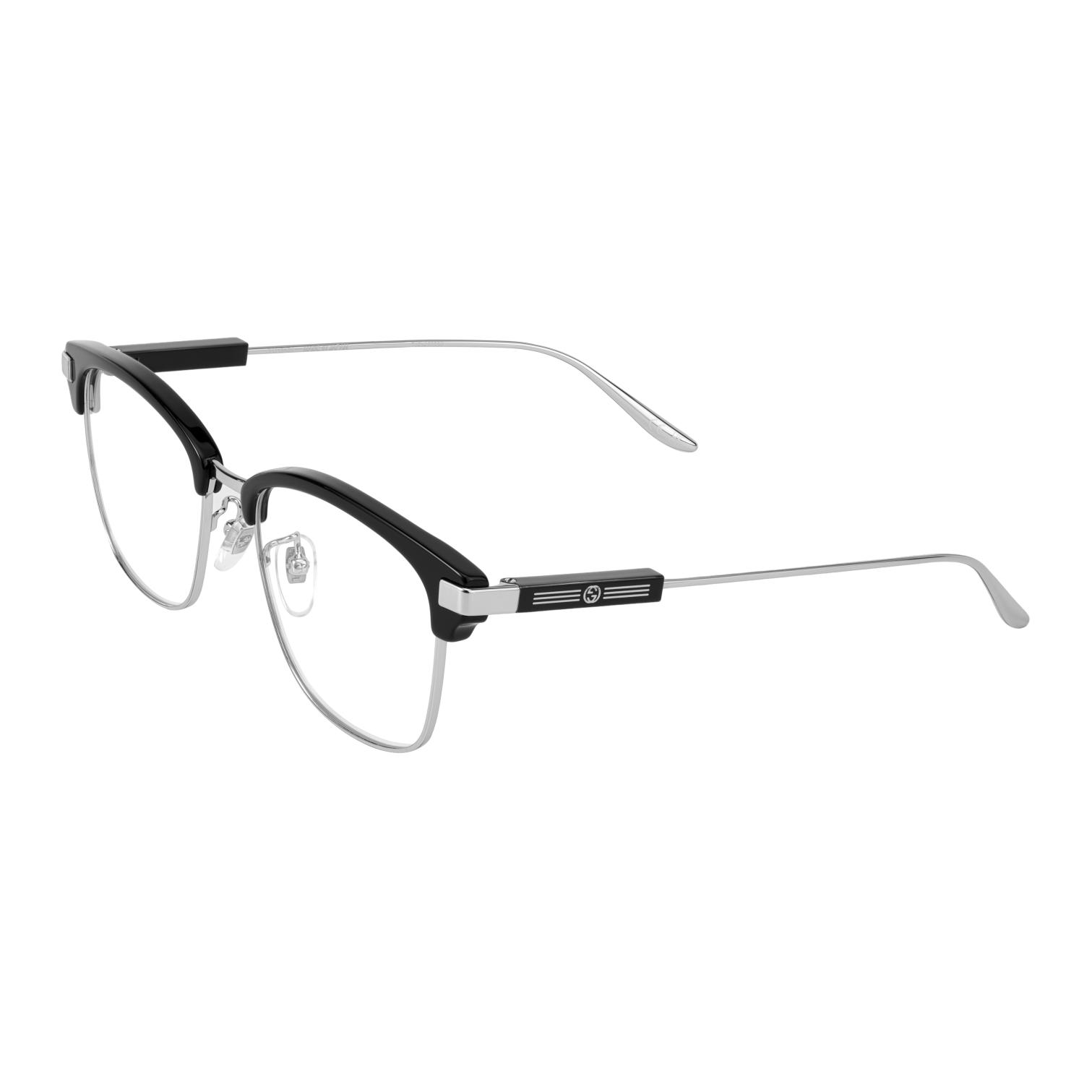 【Prescription Available】GUCCI Square Acetate Optical Glasses Black Unisex Couples GG1439OK001
