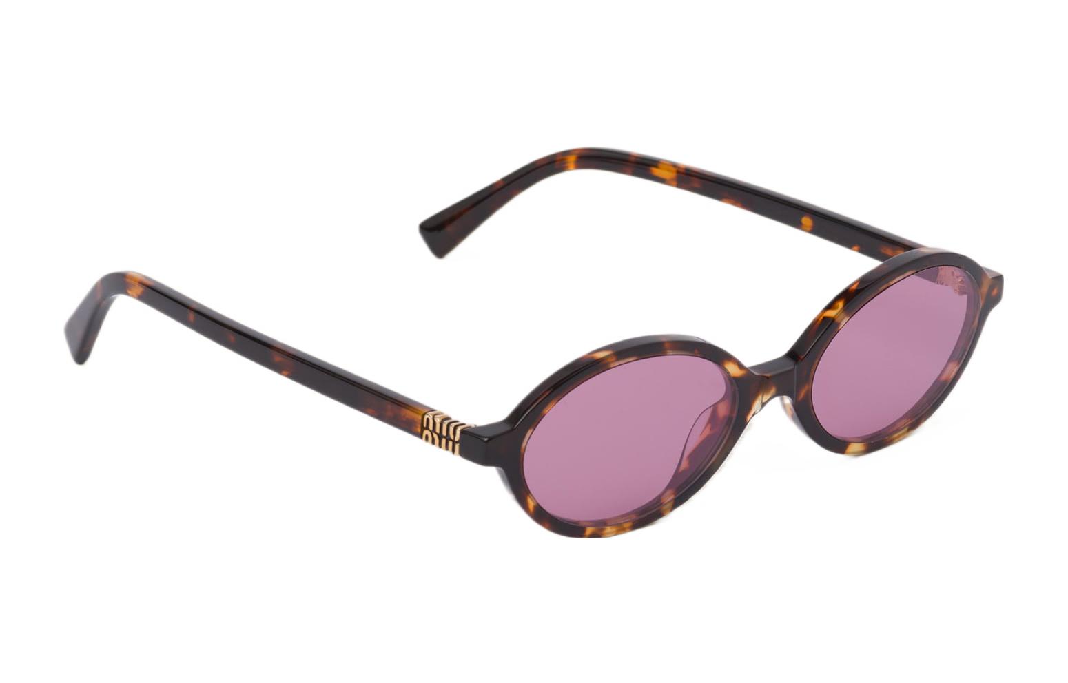 【Prescription Available】MIU MIU Oval Sunglasses Tortoise Shell for Unisex Couples SMU04Z_EVAU_FE50D_C_050 圖 3