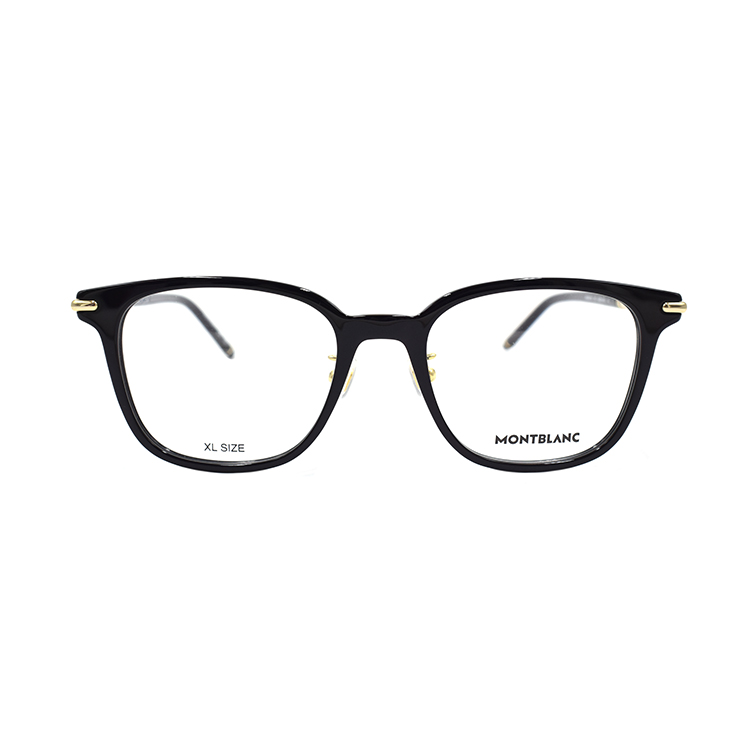 Lookbook 【度付き対応可】モンブラン メンズ ブラックスクエア型メガネフレーム MB0247OK-001