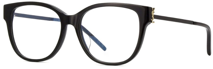 prescription-available-saint-laurent-logo-print-irregular-optical-frames-unisex-black-slm-48-o-b-f-001