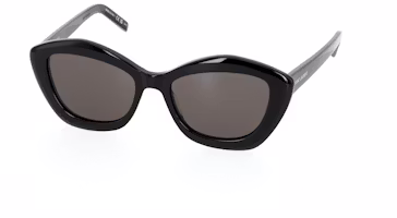 SAINT LAURENT Logo Print Square Sunglasses Black Unisex SL-68-001 SAINT LAURENT Logo Print Square Sunglasses Black Unisex SL-68-001