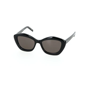 【Prescription Available】SAINT LAURENT Logo Print Square Sunglasses Black Unisex SL-68-001
