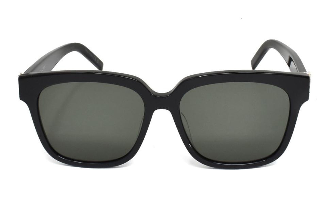 【Prescription Available】SAINT LAURENT Logo Square Sunglasses Unisex Black SLM40F-003 圖 3