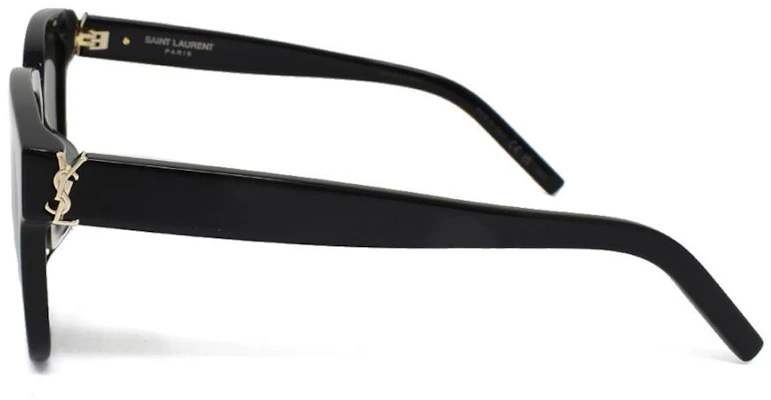 SAINT LAURENT Logo Square Sunglasses Unisex Black SLM40F-003 Shop SAINT LAURENT Logo Square Sunglasses Unisex Black SLM40F-003