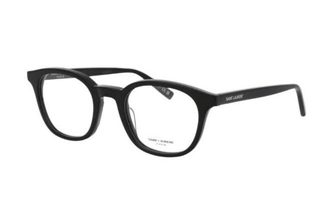 【Prescription Available】SAINT LAURENT Luxury Optical Irregular Black Glasses Unisex SL588001 圖 2