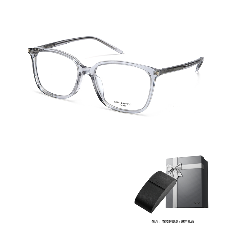 【Prescription Available】SAINT LAURENT Square Eyeglasses with Logo Unisex SL 453/F 圖 20