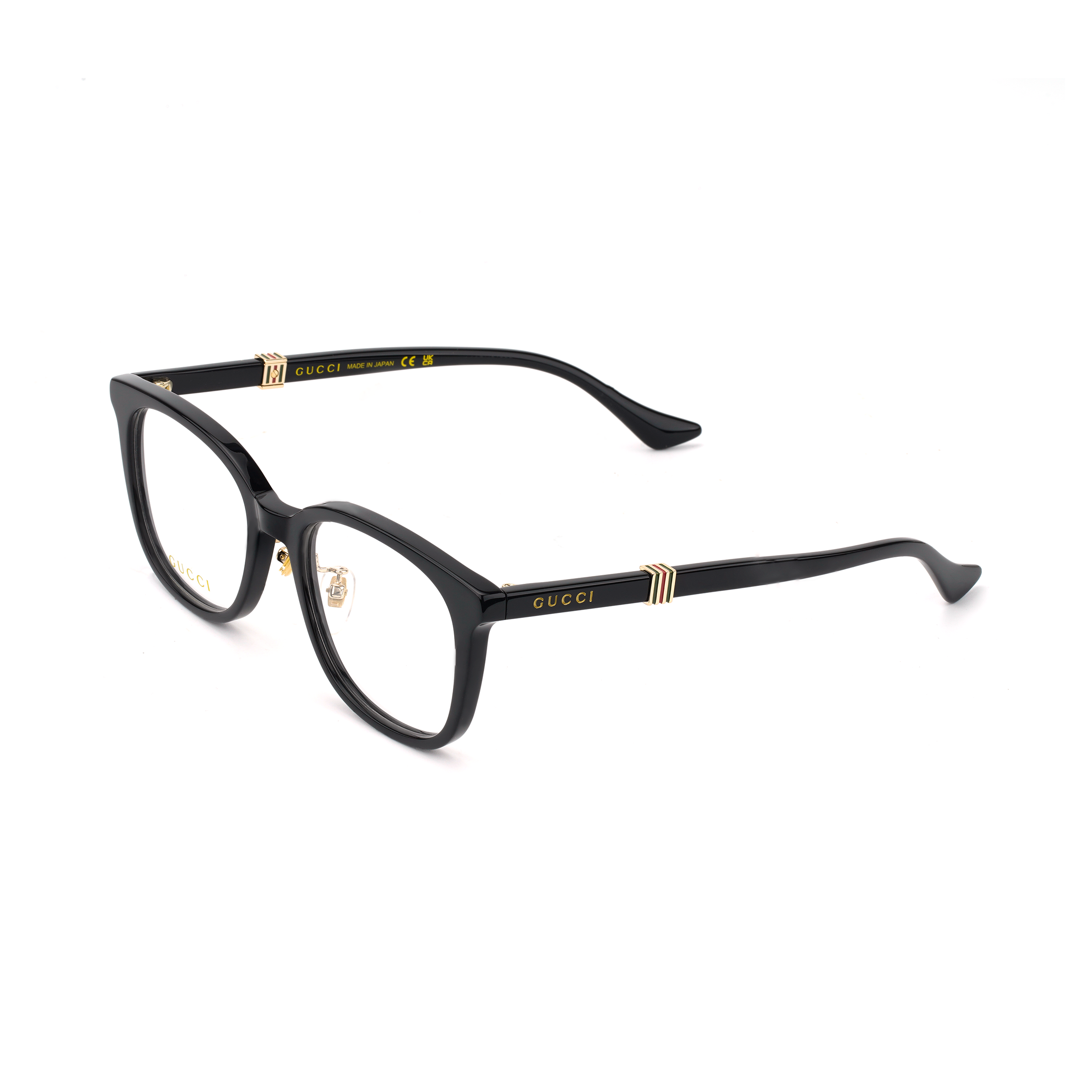 GUCCI Black Irregular Optical Eyeglasses for Men GG1500OK001
