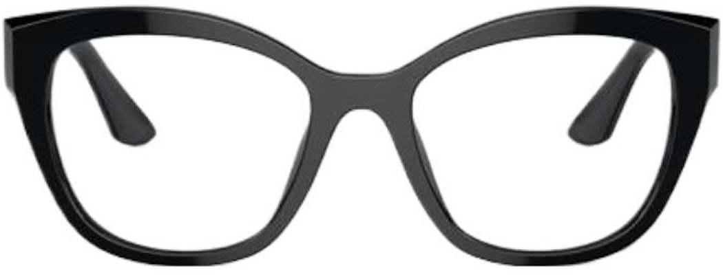 【度付き対応】MIU MIU ユニセックス ブラック イレギュラー ロゴ入光学用メガネ MU05XV1AB1O1 Lookbook 【度付き対応】MIU MIU ユニセックス ブラック イレギュラー ロゴ入光学用メガネ MU05XV1AB1O1