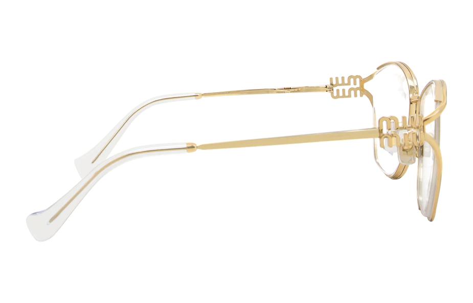 【Prescription Compatible】 MIU MIU Unisex Gold Eyeglass Frame - Lightweight & Stylish MU53UV 5AK1O1 圖 4