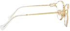 Shop 【Prescription Compatible】 MIU MIU Unisex Gold Eyeglass Frame - Lightweight & Stylish MU53UV 5AK1O1