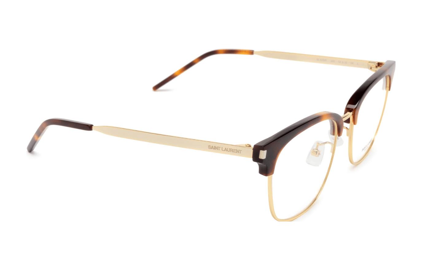 Lookbook 【Kompatibel Resep】 Kacamata Optik Unisex SAINT LAURENT Bingkai Cokelat SL649F002