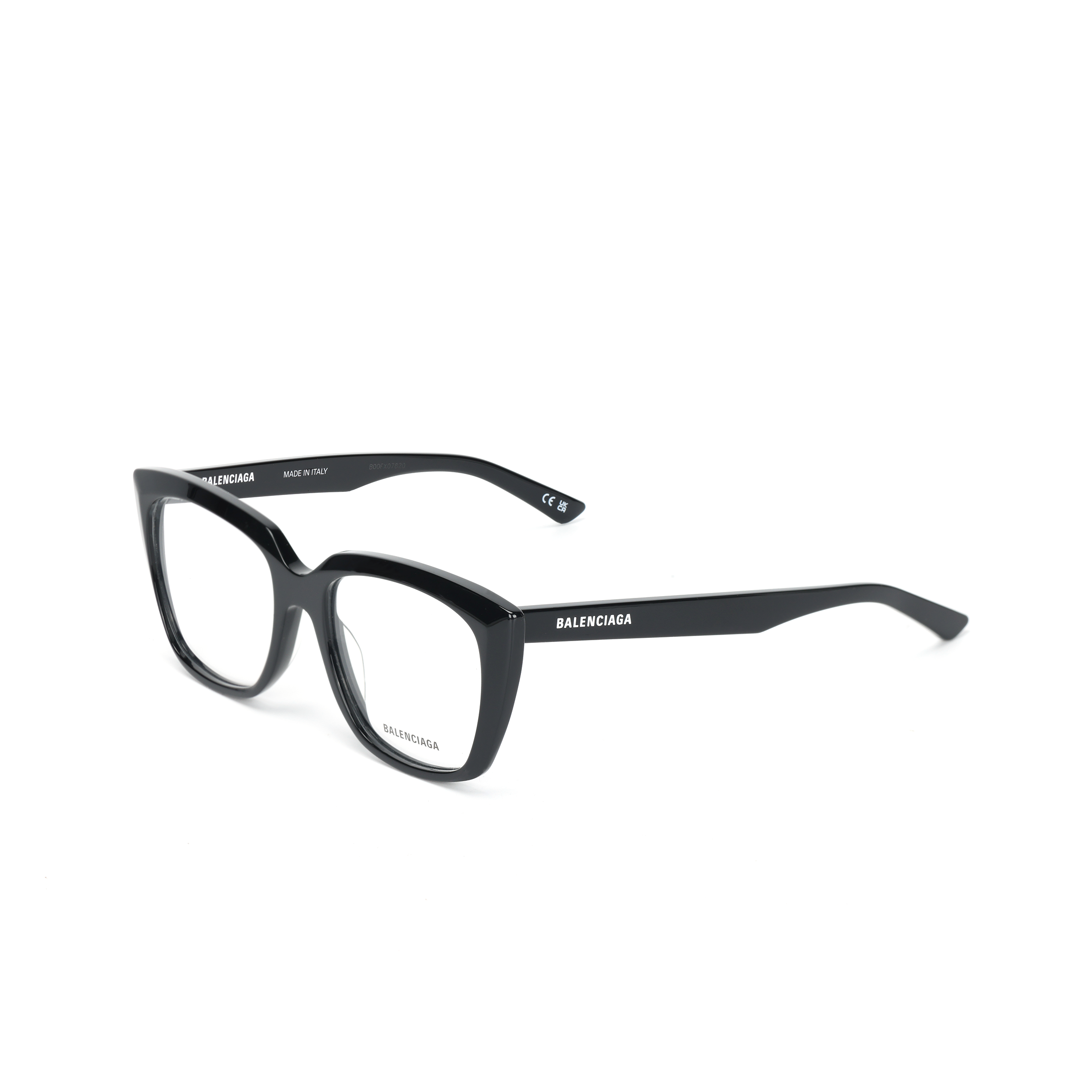 Balenciaga Logo Cat-Eye Optical Glasses Black Unisex BB0062O-001