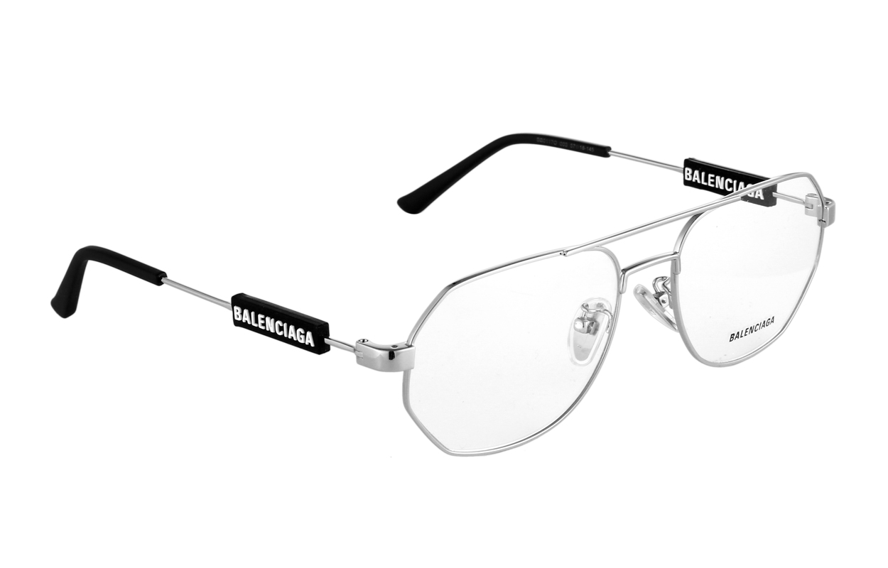 【Prescription Compatible】Balenciaga Pilot-Style Optical Glasses Silver-Unisex BB0117O-002 圖 2
