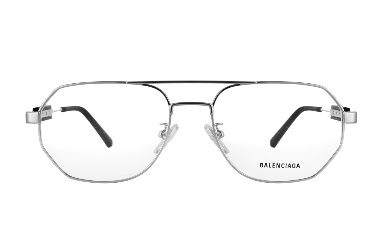 【Prescription Compatible】Balenciaga Pilot-Style Optical Glasses Silver-Unisex BB0117O-002 圖 3