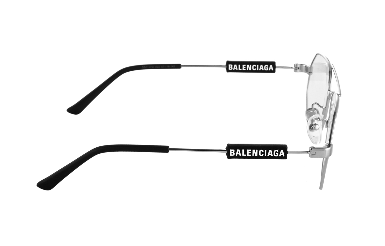 【Prescription Compatible】Balenciaga Pilot-Style Optical Glasses Silver-Unisex BB0117O-002 圖 6