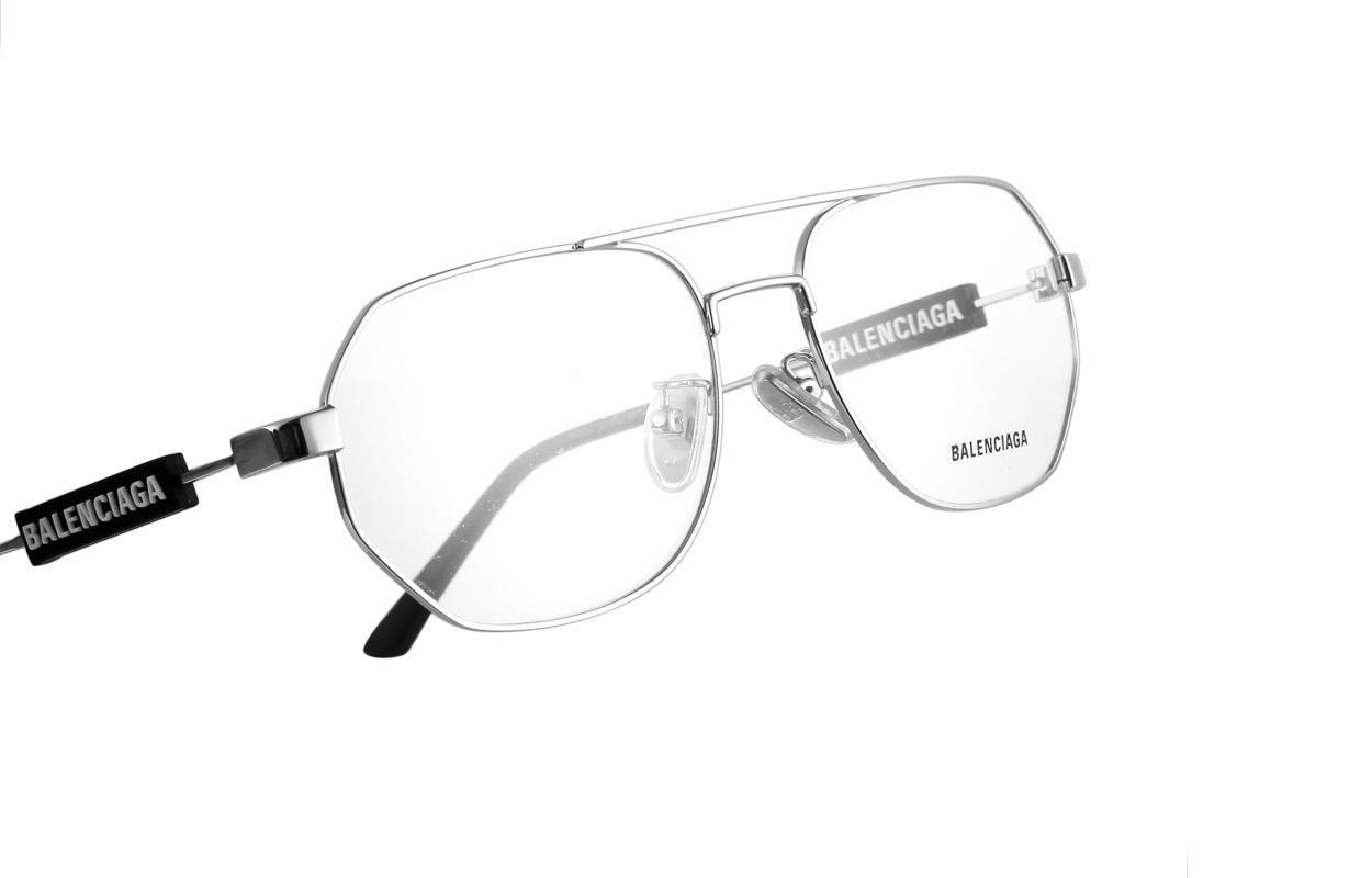 【Prescription Compatible】Balenciaga Pilot-Style Optical Glasses Silver-Unisex BB0117O-002 圖 7