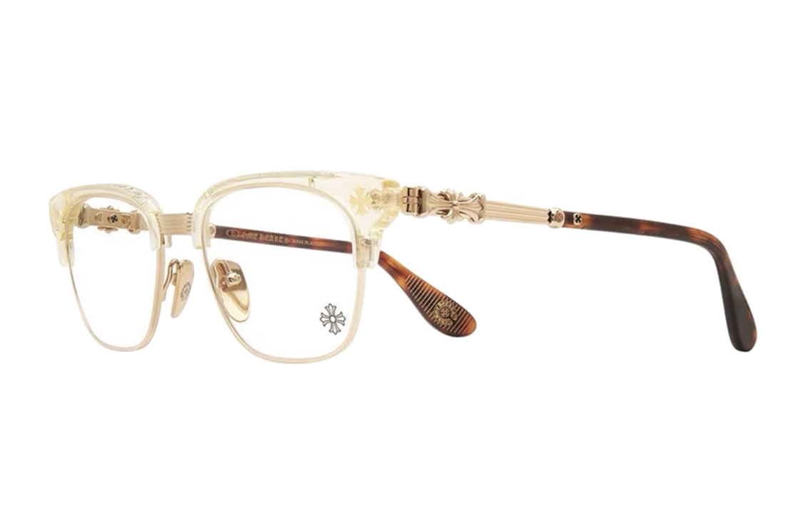 Lookbook 【Compatibles con Prescripción】Gafas Ópticas Unisex Chrome Hearts Logo Multicolor BONENNOISSEUR II