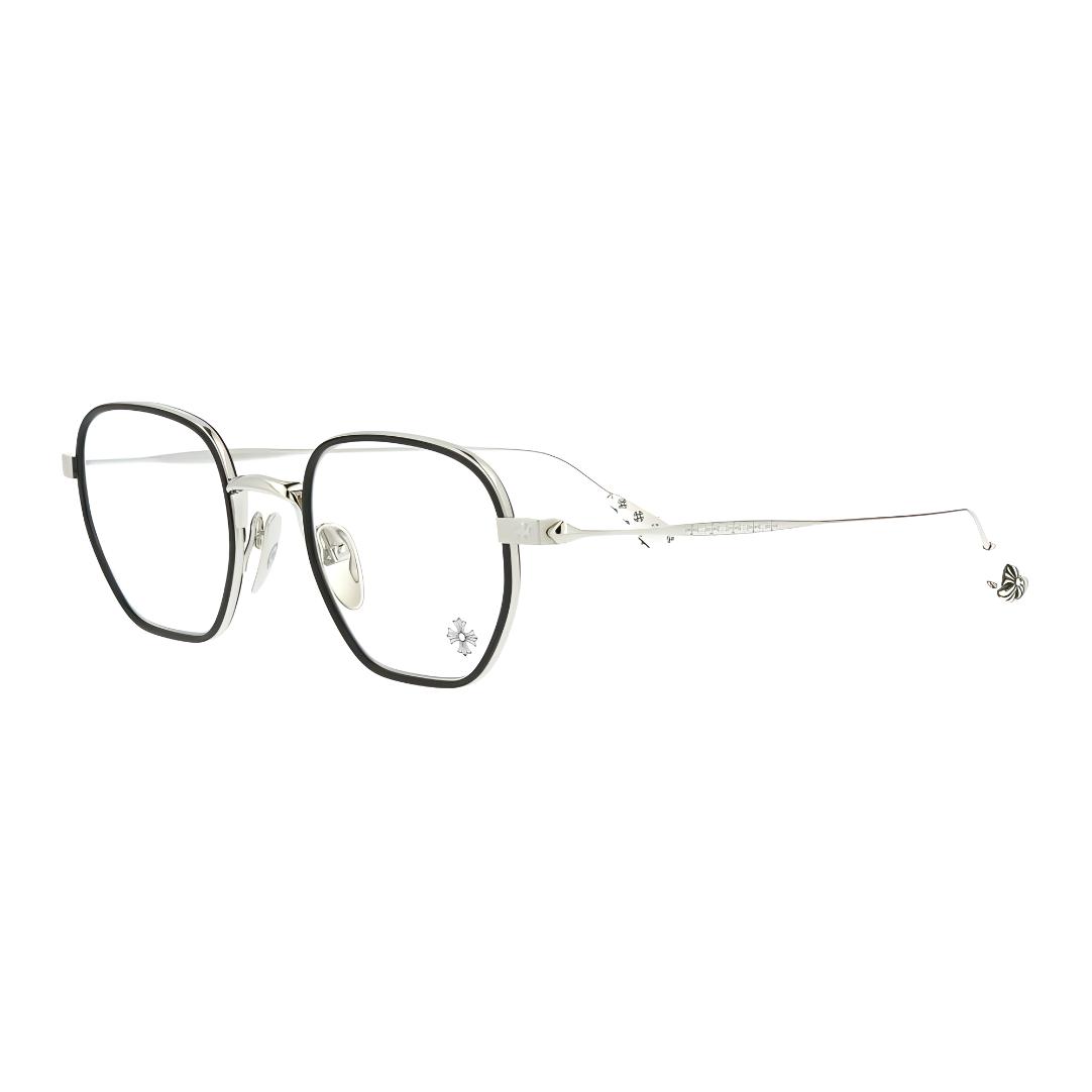 【Prescription Compatible】Chrome Hearts Optical Eyeglasses Frame Unisex Irregular Shape BONE-PRONE-I