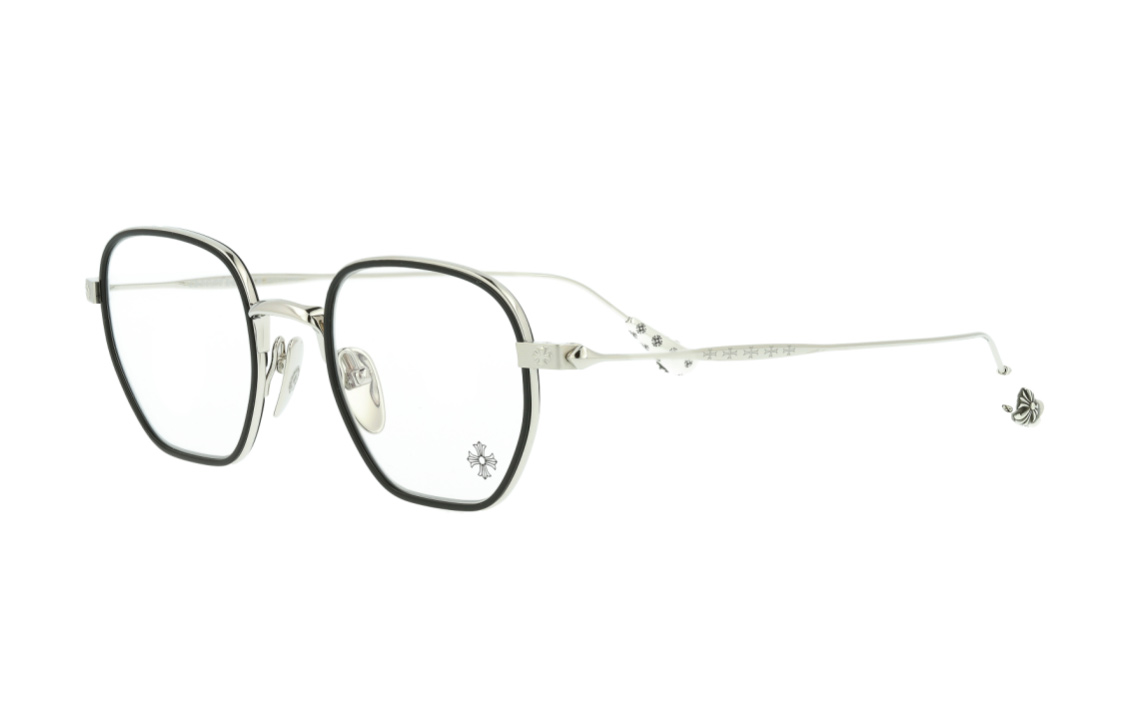 【Prescription Compatible】Chrome Hearts Optical Eyeglasses Frame Unisex Irregular Shape BONE-PRONE-I 圖 2