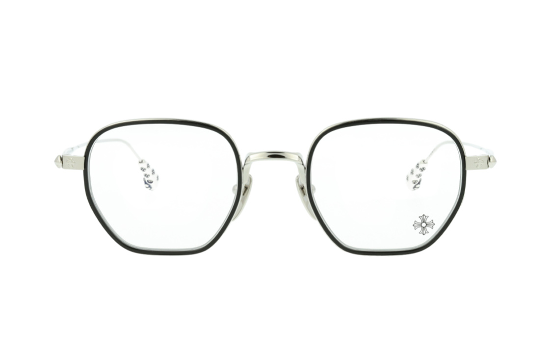 【Prescription Compatible】Chrome Hearts Optical Eyeglasses Frame Unisex Irregular Shape BONE-PRONE-I 圖 3