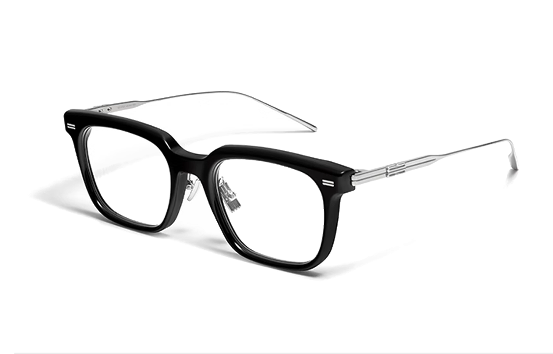 Order 【度付き対応】GENTLE MONSTER シルバー スクエア メガネ ユニセックス カップル用 ZIN-01