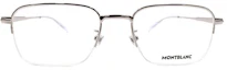 Order 【Compatibles con Graduación】Gafas Ópticas Rectangulares de Media Montura MONTBLANC Para Hombre MB0220OA-004