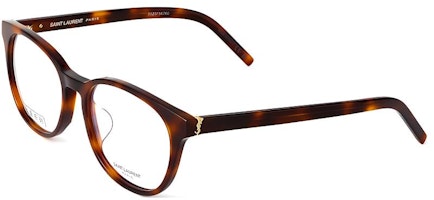 【Prescription Compatible】SAINT LAURENT Logo Print Oval Acetate Eyeglasses Tortoise. SL M111/F-002 【Prescription Compatible】SAINT LAURENT Logo Print Oval Acetate Eyeglasses Tortoise. SL M111/F-002