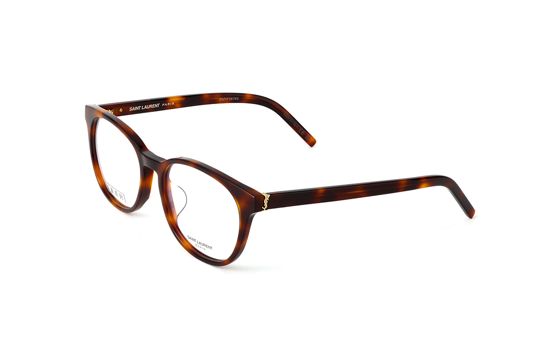 Order 【可配度數】SAINT LAURENT 經典印字橢圓醋酸材質眼鏡 龜殼色 SL M111/F-002
